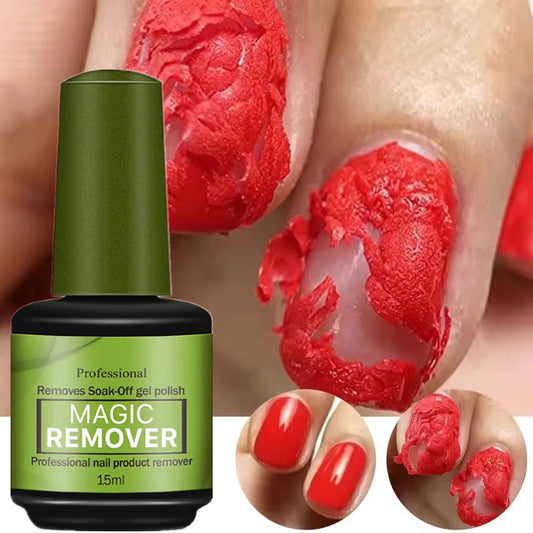 15Ml Magic Fast Nail Gel Polish Remover Clean UV Soak off Semi Permanent Varnish Nail Art Removal Tools Manicure 2025 New