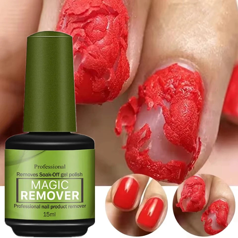 15Ml Magic Fast Nail Gel Polish Remover Clean UV Soak off Semi Permanent Varnish Nail Art Removal Tools Manicure 2025 New